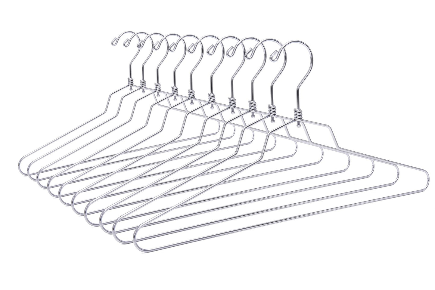 M013 - Metal Suit Hanger, Swivel Hook, 17 inch - 100 Hangers
