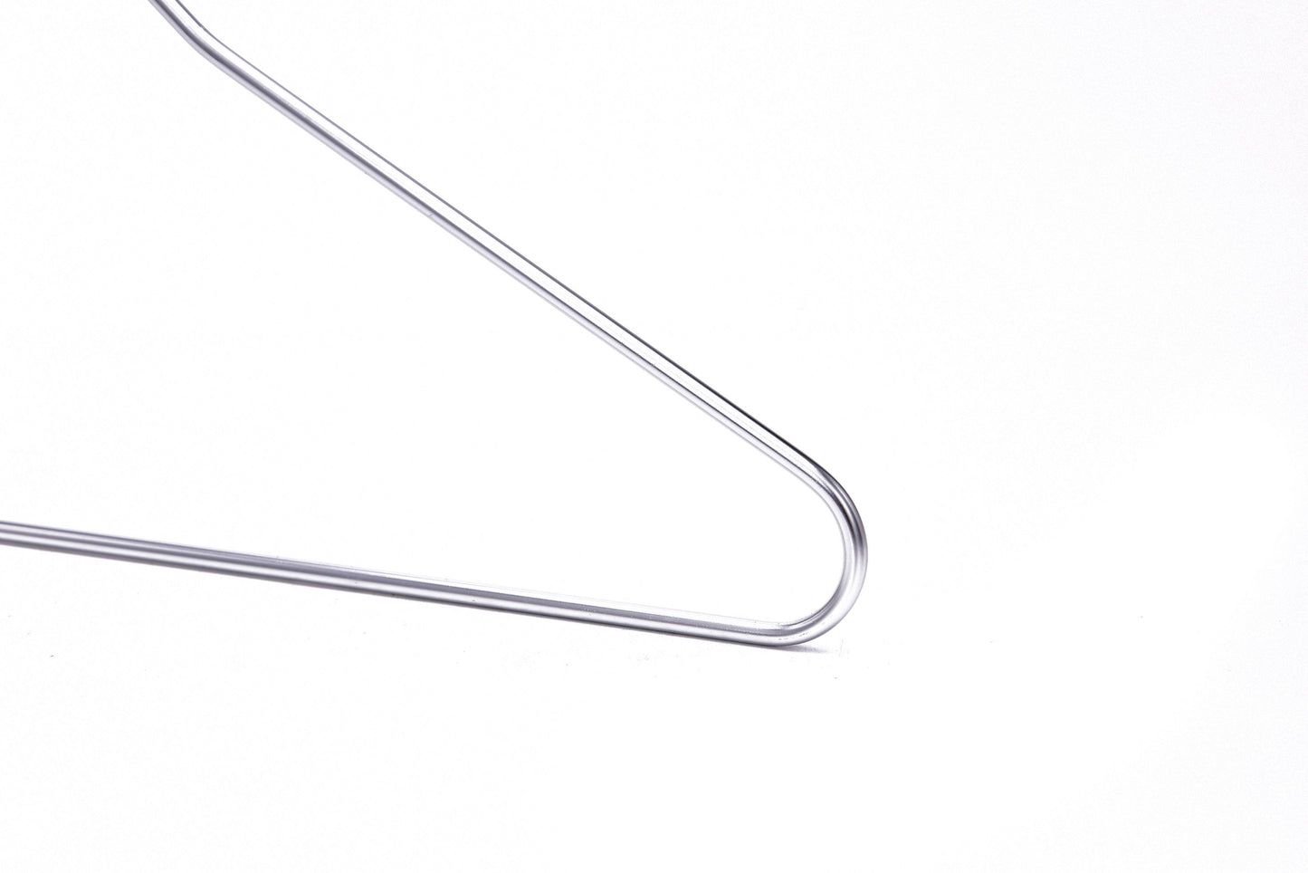 AL10 - 16.5" Silver Aluminum Hangers for Coats Suits and Shirts - 100 Hangers