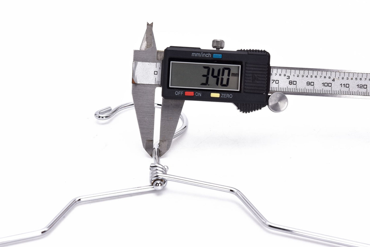 M013 - Metal Suit Hanger, Swivel Hook, 17 inch - 100 Hangers