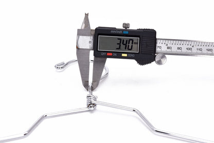 M013 - Metal Suit Hanger, Swivel Hook, 17 inch - 100 Hangers