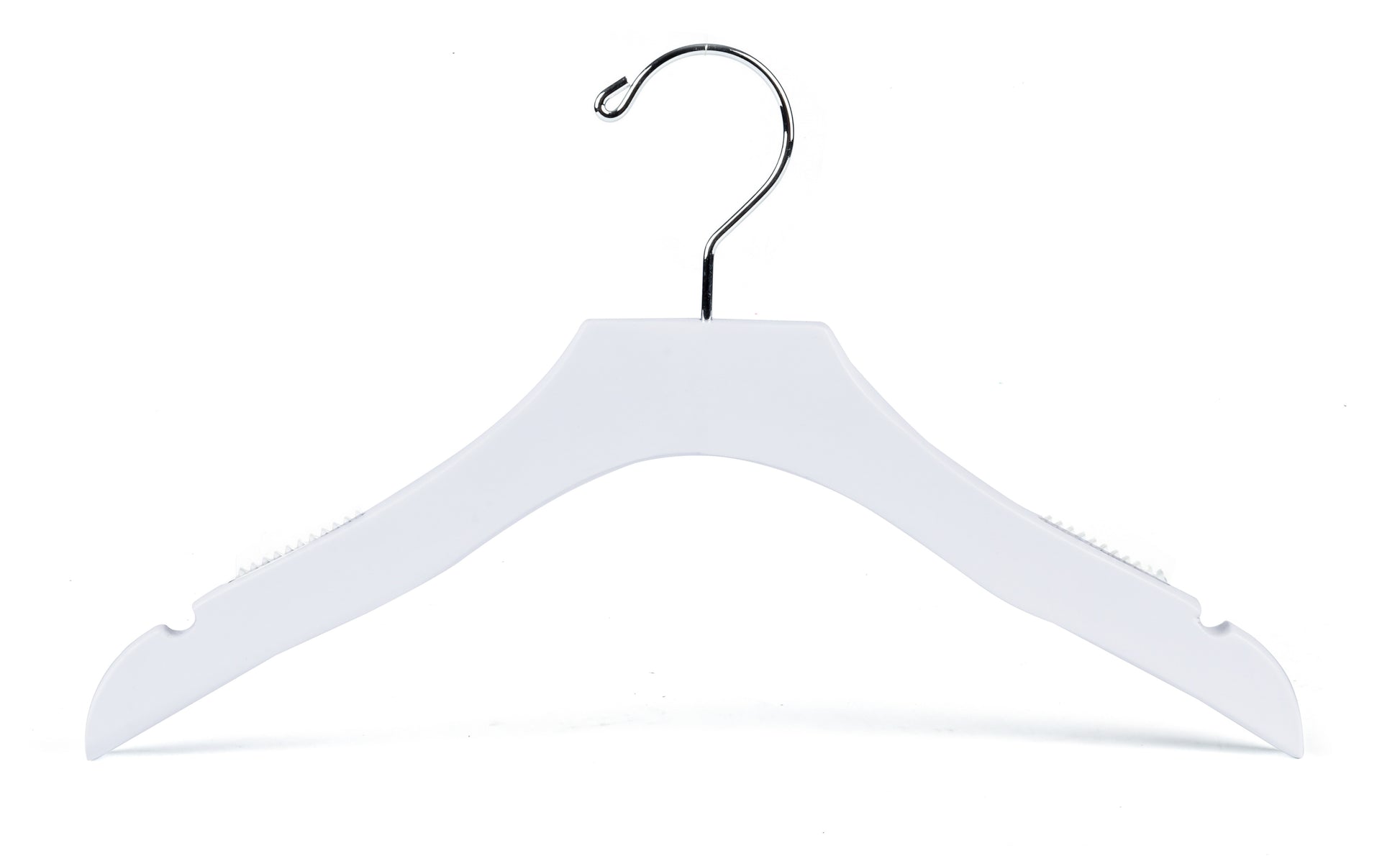 WK12 - 13" Luxury Kids Wooden Hanger - White - 100 Hangers