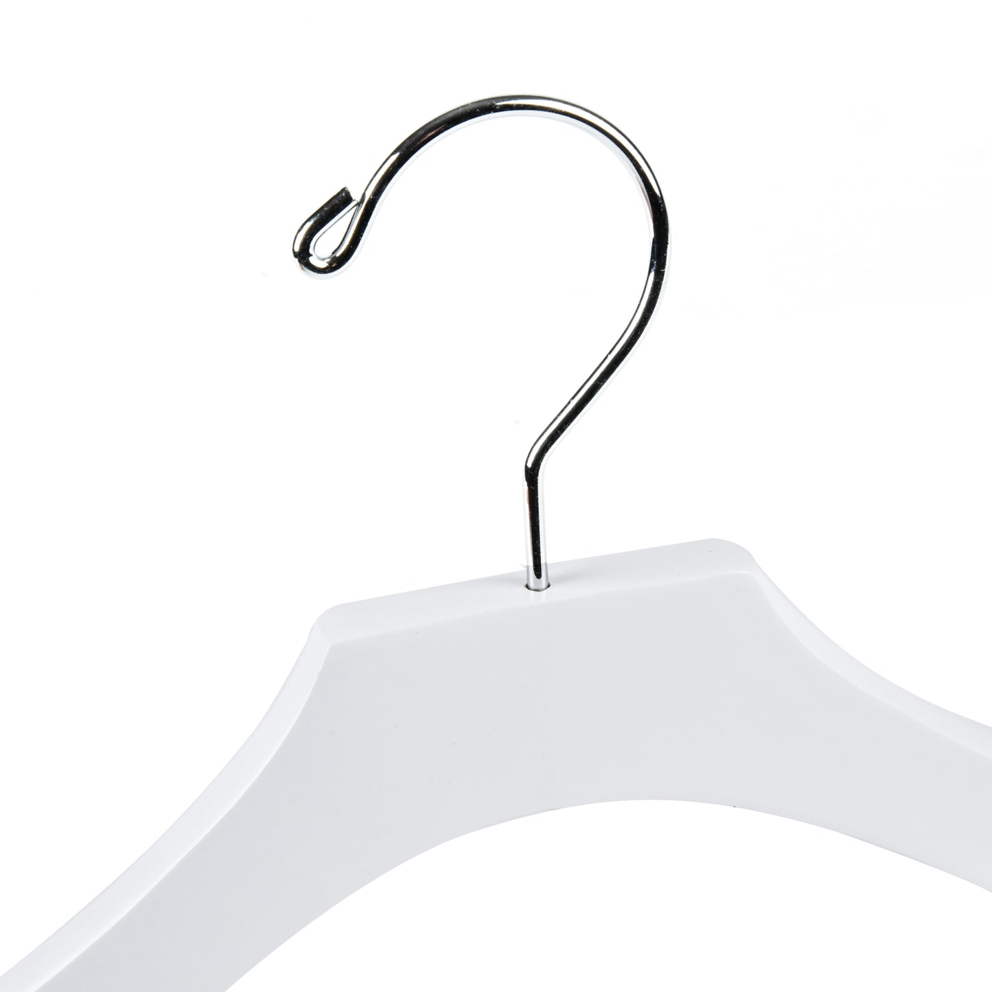 WK14 - 14.5" Luxury Kids Wooden Hanger - White - 100 Hangers