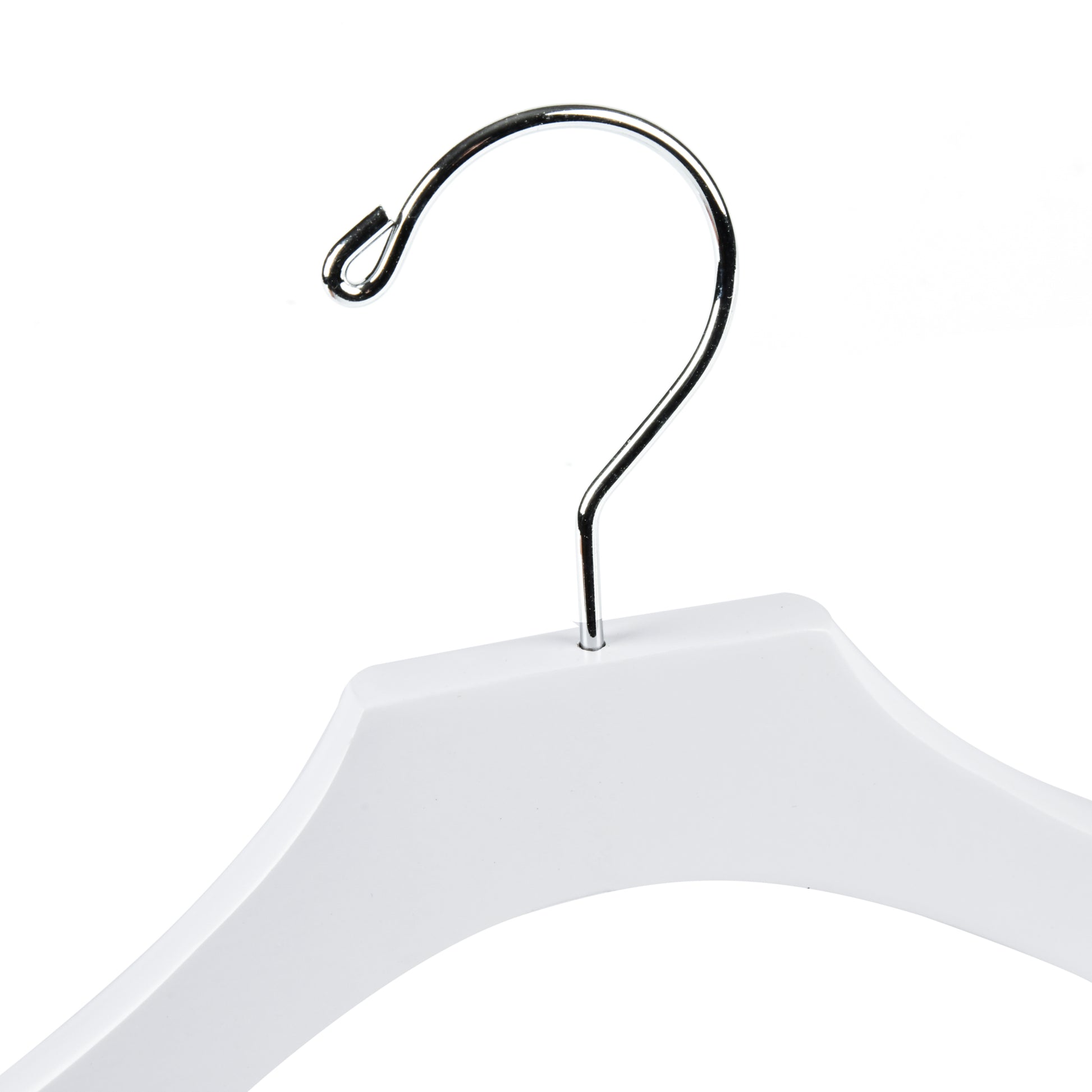 WK14 - 14.5" Luxury Kids Wooden Hanger - White - 100 Hangers