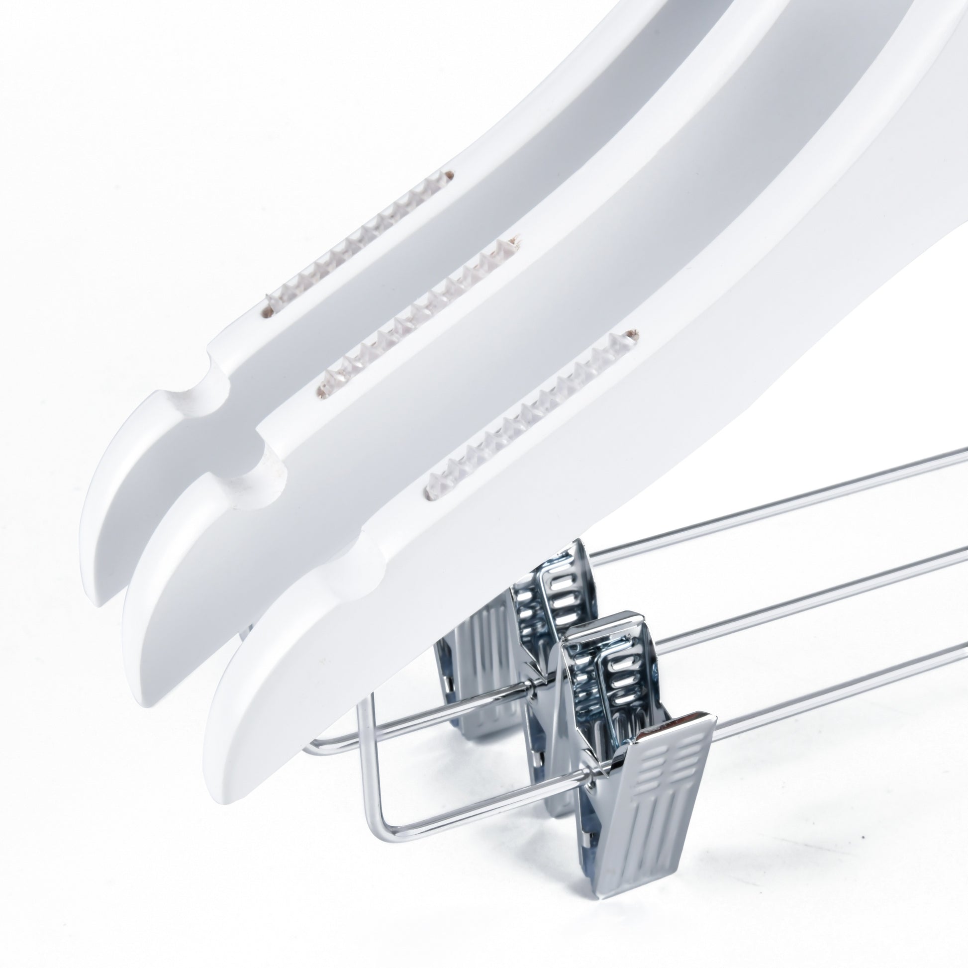 WK15 - 14.5" Luxury Kids Wooden Skirt Hanger - White