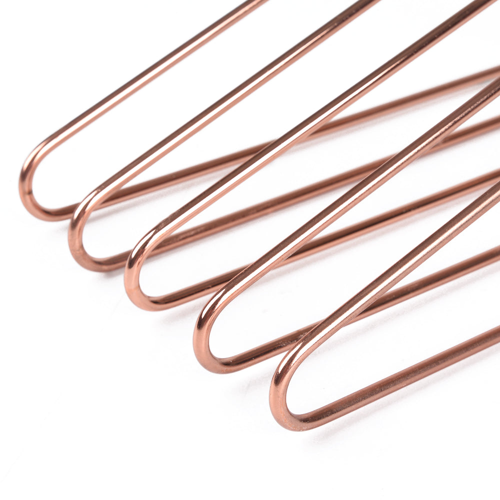 3821 - 17" Heavy Duty Rose Gold Metal Hanger for Suit/Coats, 120 Lose 
