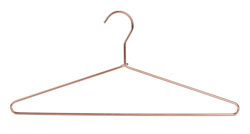 3821 - 17" Heavy Duty Rose Gold Metal Hanger for Suit/Coats, 120 Lose 