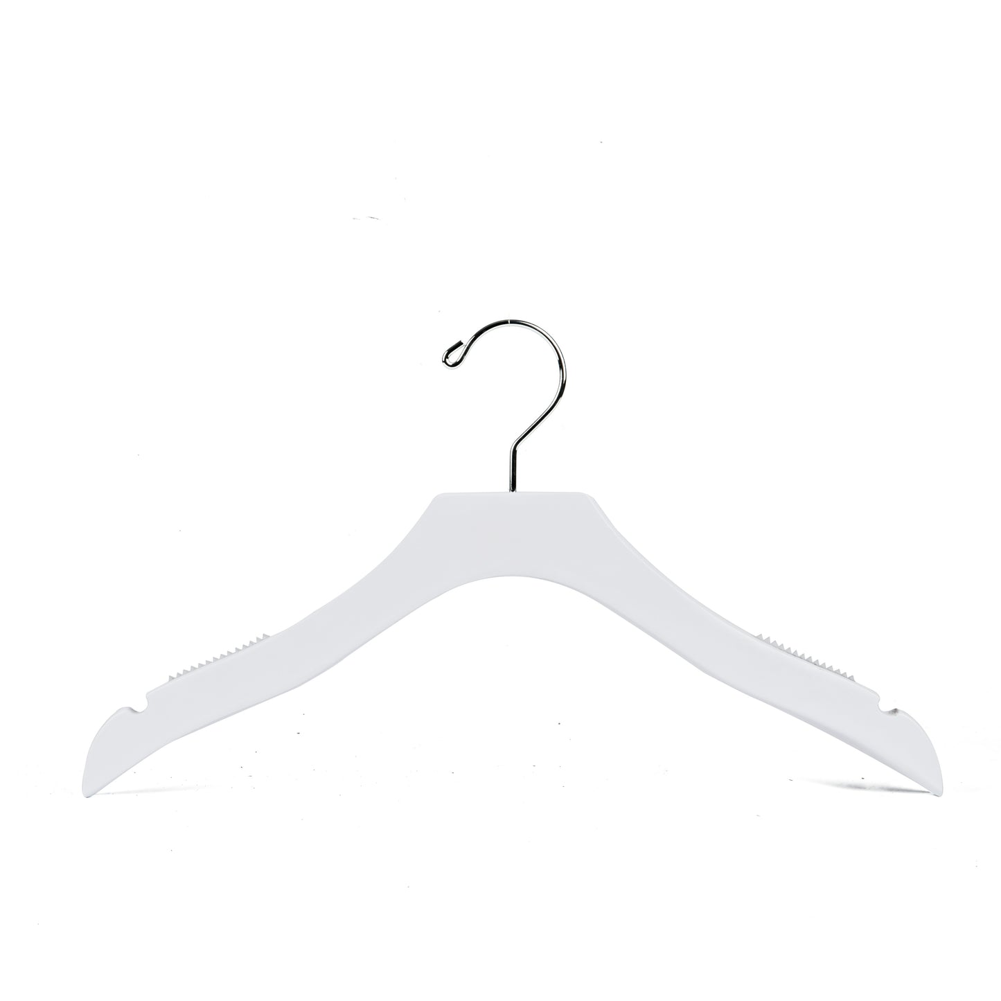WK14 - 14.5" Luxury Kids Wooden Hanger - White - 100 Hangers