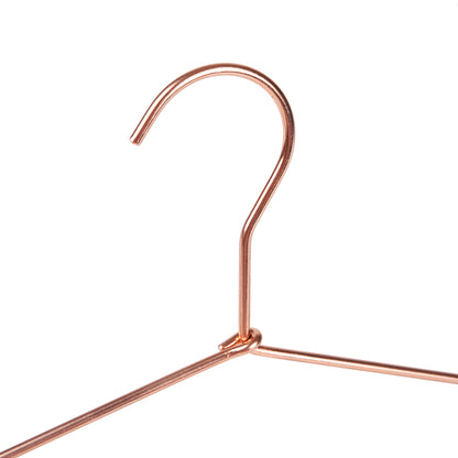 3821 - 17" Heavy Duty Rose Gold Metal Hanger for Suit/Coats, 120 Lose 