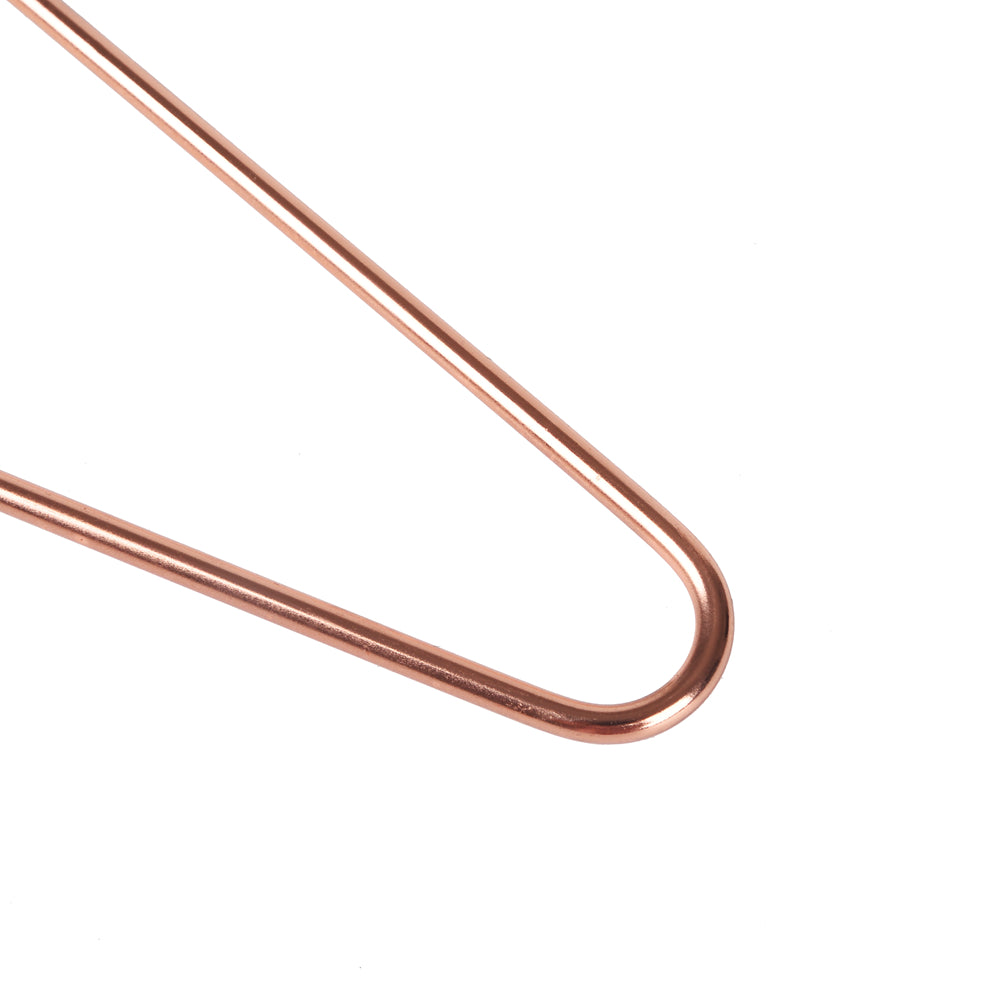 3821 - 17" Heavy Duty Rose Gold Metal Hanger for Suit/Coats, 120 Lose 