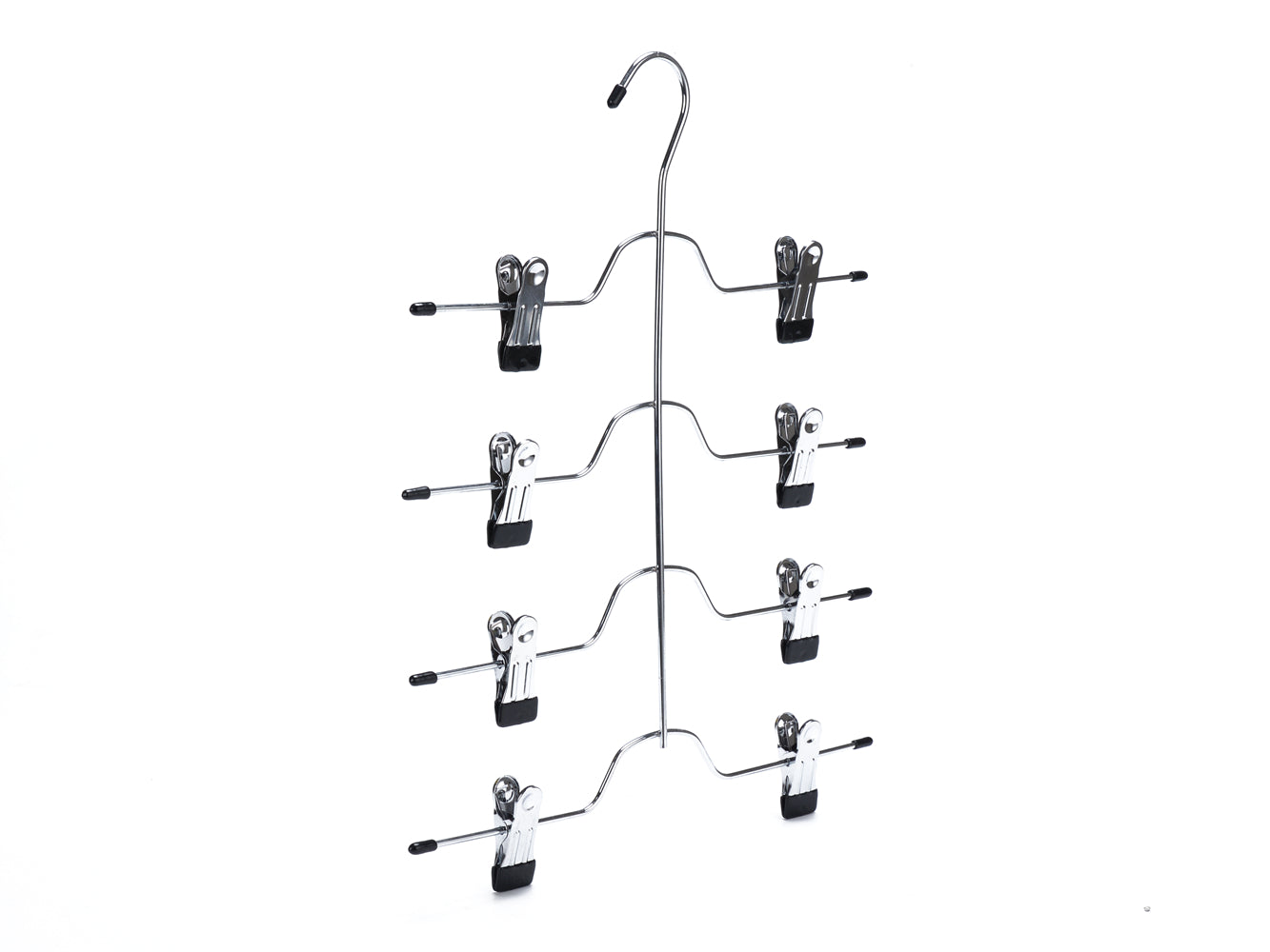 2801 - Heavy Duty 4 Tier Hanger with Clips - 32 hangers