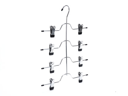 2801 - Heavy Duty 4 Tier Hanger with Clips - 32 hangers