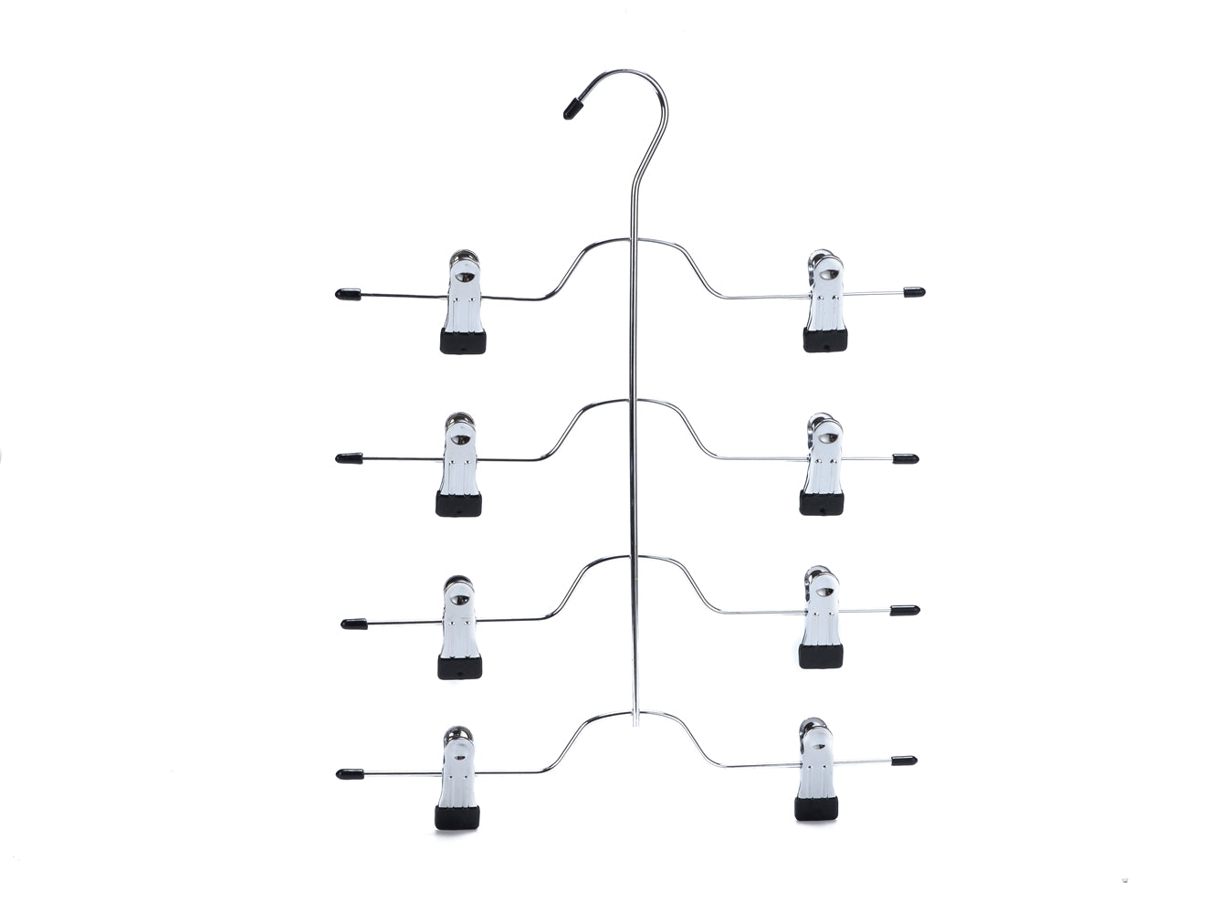 2801 - Heavy Duty 4 Tier Hanger with Clips - 32 hangers