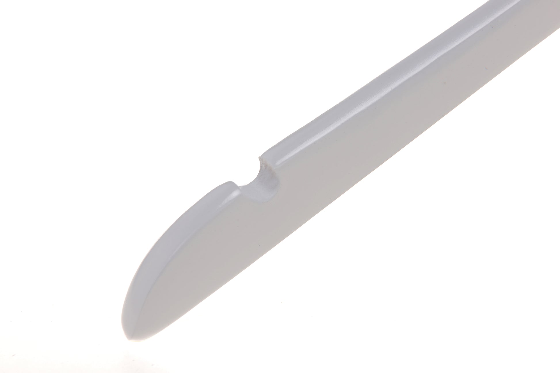 W041 - Semi Curved Wooden Hangers, 17.5" White - 80 Hangers