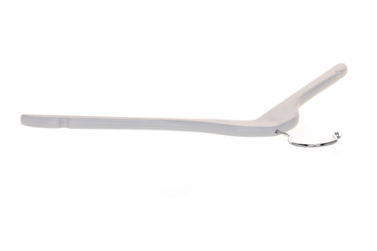 W041 - Semi Curved Wooden Hangers, 17.5" White - 80 Hangers