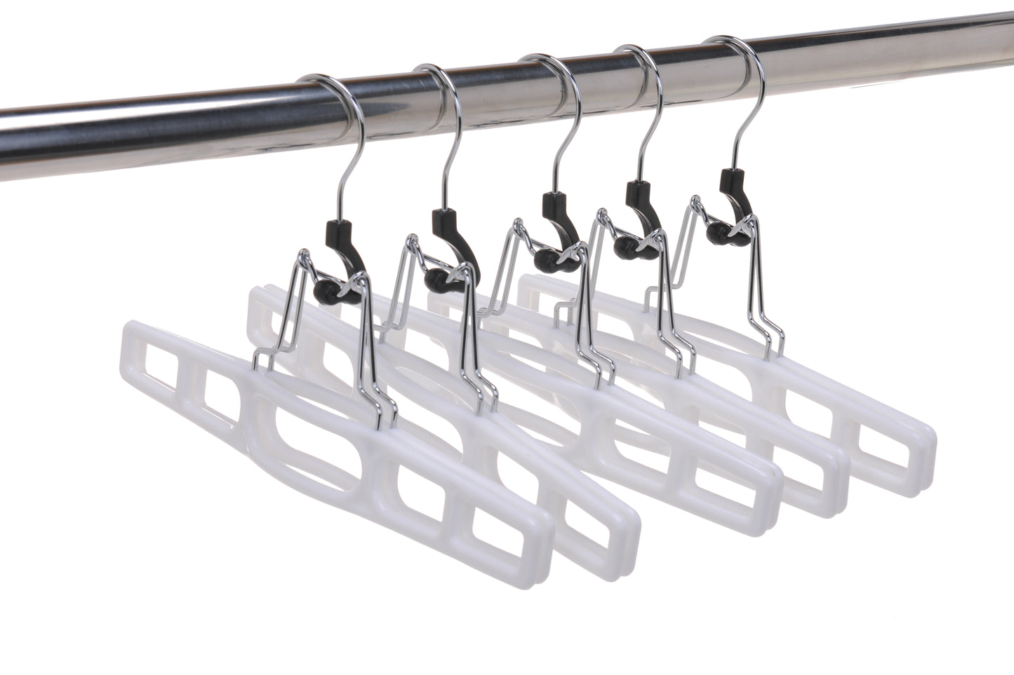 P032-10 - Plastic Heavy-Duty Skirt Blouse Hanger - 80 Hangers