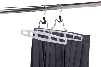 P032-10 - Plastic Heavy-Duty Skirt Blouse Hanger - 80 Hangers