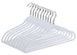PL014 - Space saving Plastic Shirt Hangers - White - 160 Pcs