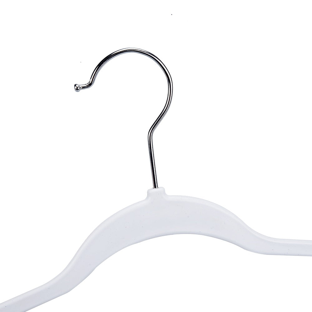 PL014 - Space saving Plastic Shirt Hangers - White - 160 Pcs