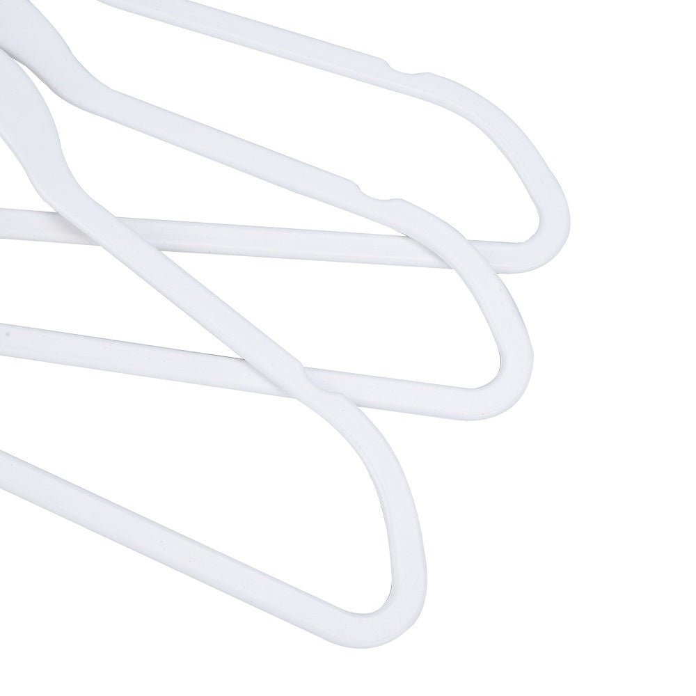 PL014 - Space saving Plastic Shirt Hangers - White - 160 Pcs