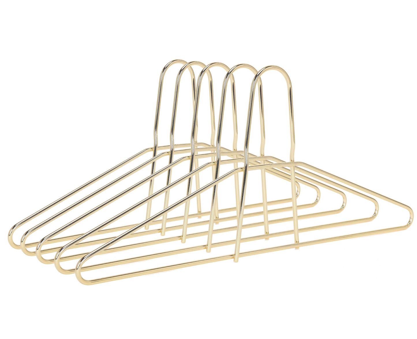 M018-GL - Heavy Duty Anti Theft Metal Hangers 60pcs Gold