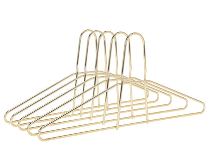 M018-GL - Heavy Duty Anti Theft Metal Hangers 60pcs Gold