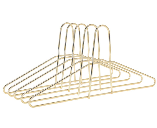 M018-GL - Heavy Duty Anti Theft Metal Hangers 60pcs Gold