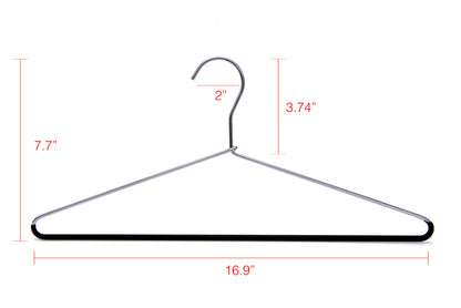 M010 - Metal Hanger with Black PVC coating on Bottom - 100