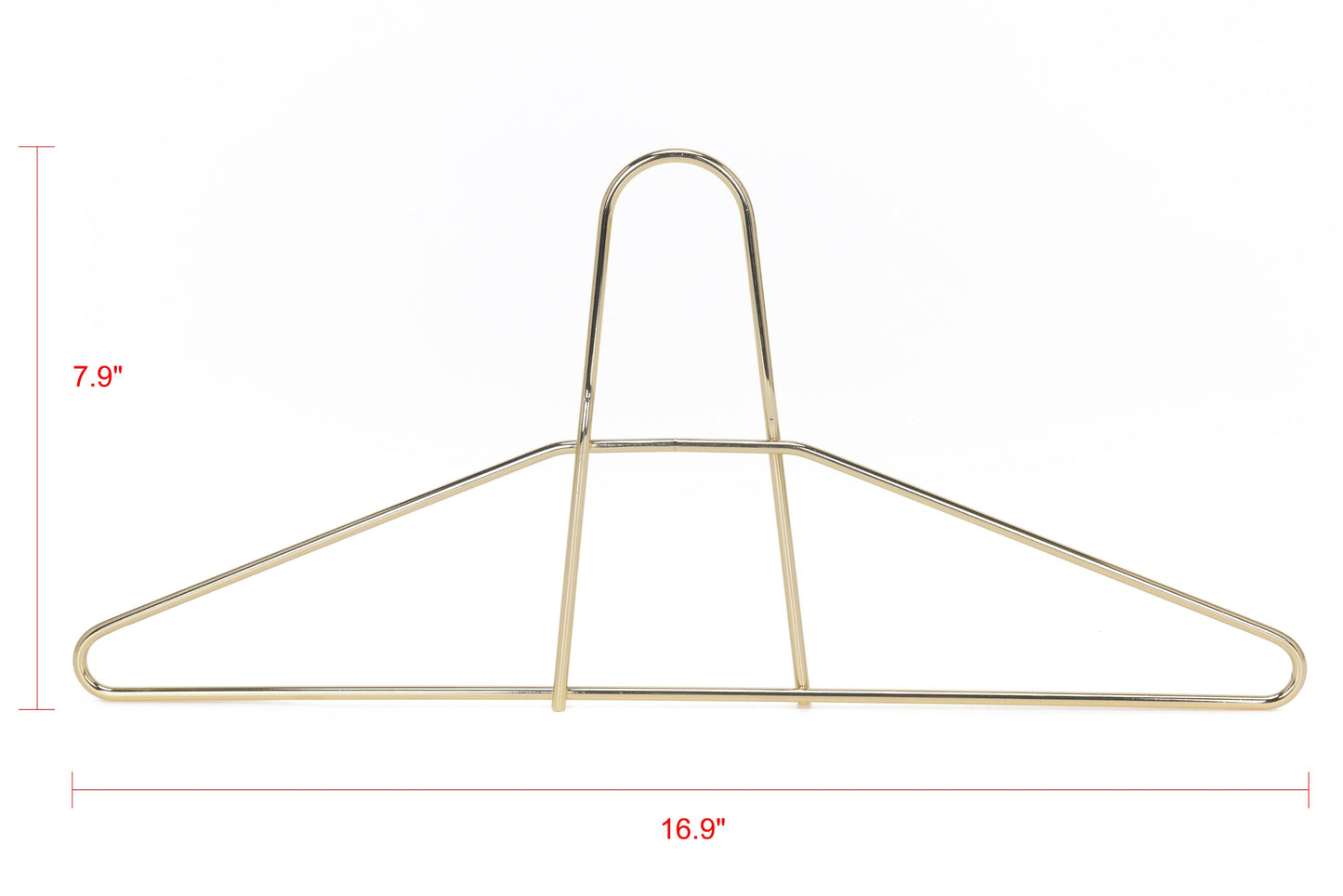 M018-GL - Heavy Duty Anti Theft Metal Hangers 60pcs Gold