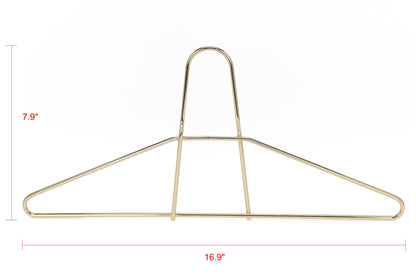M018-GL - Heavy Duty Anti Theft Metal Hangers 60pcs Gold