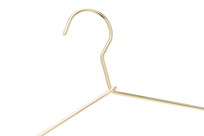 M020 - Gold Metal 17" Heavy Duty Hanger - 100 Hangers