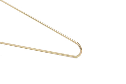 M020 - Gold Metal 17" Heavy Duty Hanger - 100 Hangers