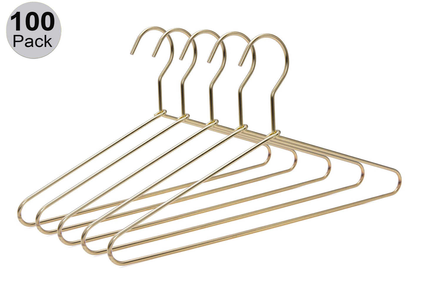 M021 - Metal 14"Petite Hanger with Gold/Brass Finish 100pcs