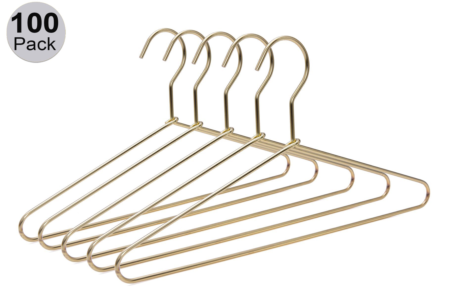 M021 - Metal 14"Petite Hanger with Gold/Brass Finish 100pcs