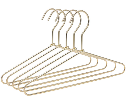 M022 - Gold Metal 12" Heavy Duty Kids Hanger - 100 Hangers