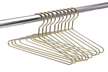 M022 - Gold Metal 12" Heavy Duty Kids Hanger - 100 Hangers