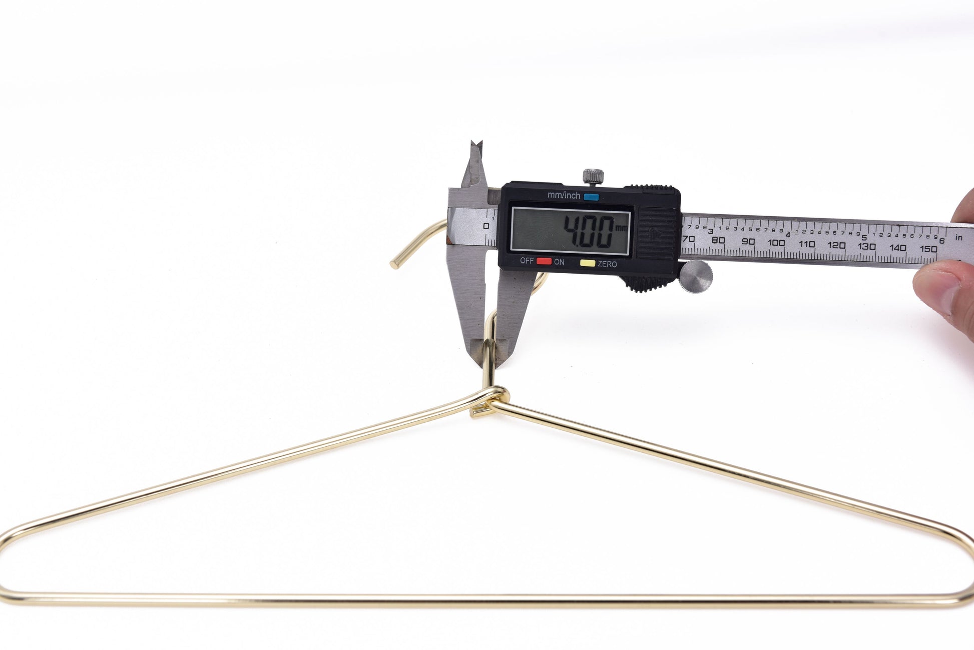 M022 - Gold Metal 12" Heavy Duty Kids Hanger - 100 Hangers