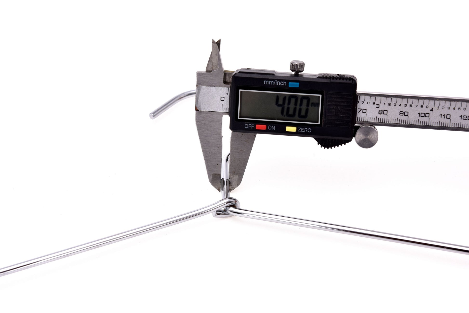 M052-10  - Heavy Duty Metal Skirt Hanger with Clips - 100 Hangers