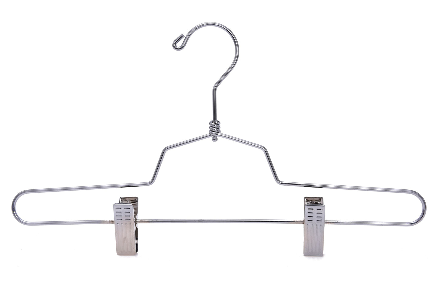 M058-10 - Heavy Duty Metal Hanger + Clips Swivel Hook - 100 Pcs