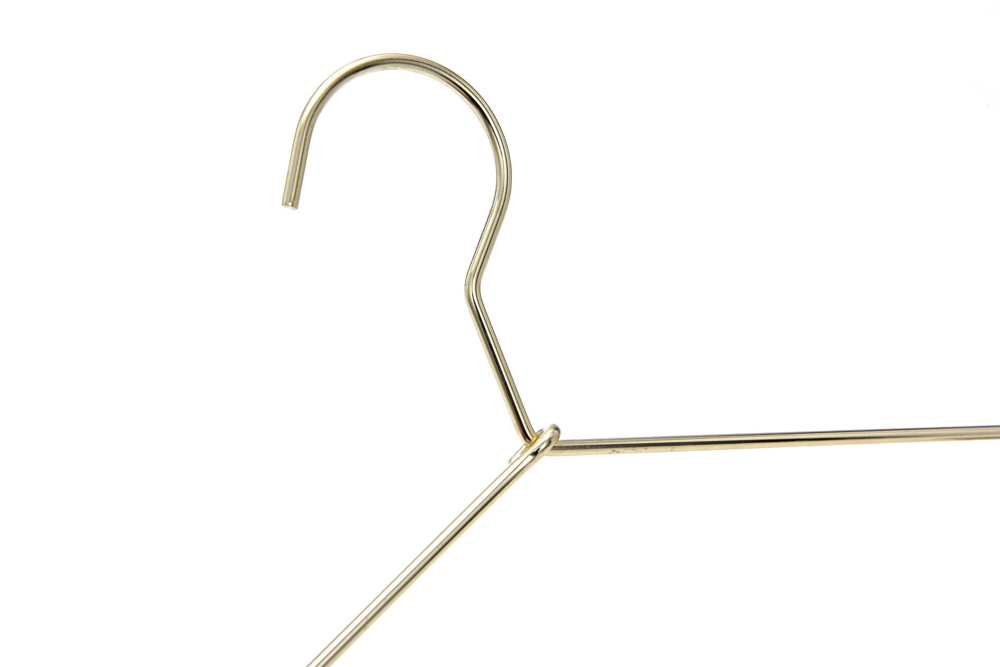 M070 - Gold Metal 17" Heavy Duty Skirt Hanger - 100 Hangers