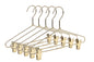 M072 - Gold Metal 12" Heavy Duty Kids Skirt Hanger - 100 Hangers