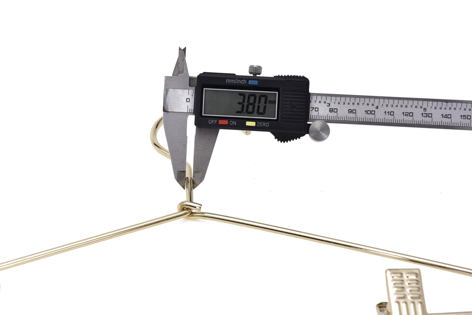 M072 - Gold Metal 12" Heavy Duty Kids Skirt Hanger - 100 Hangers