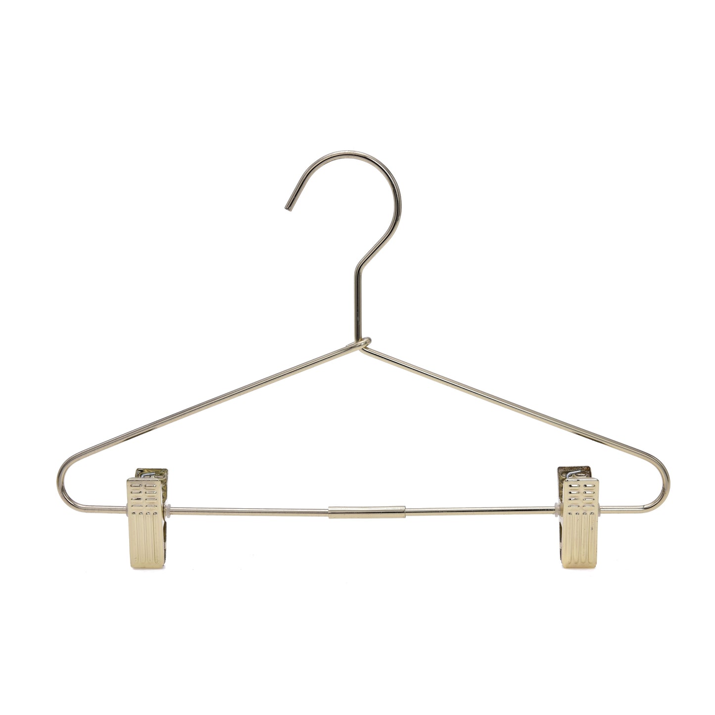M072 - Gold Hangers Heavy Duty with Clips - 60 Hangers