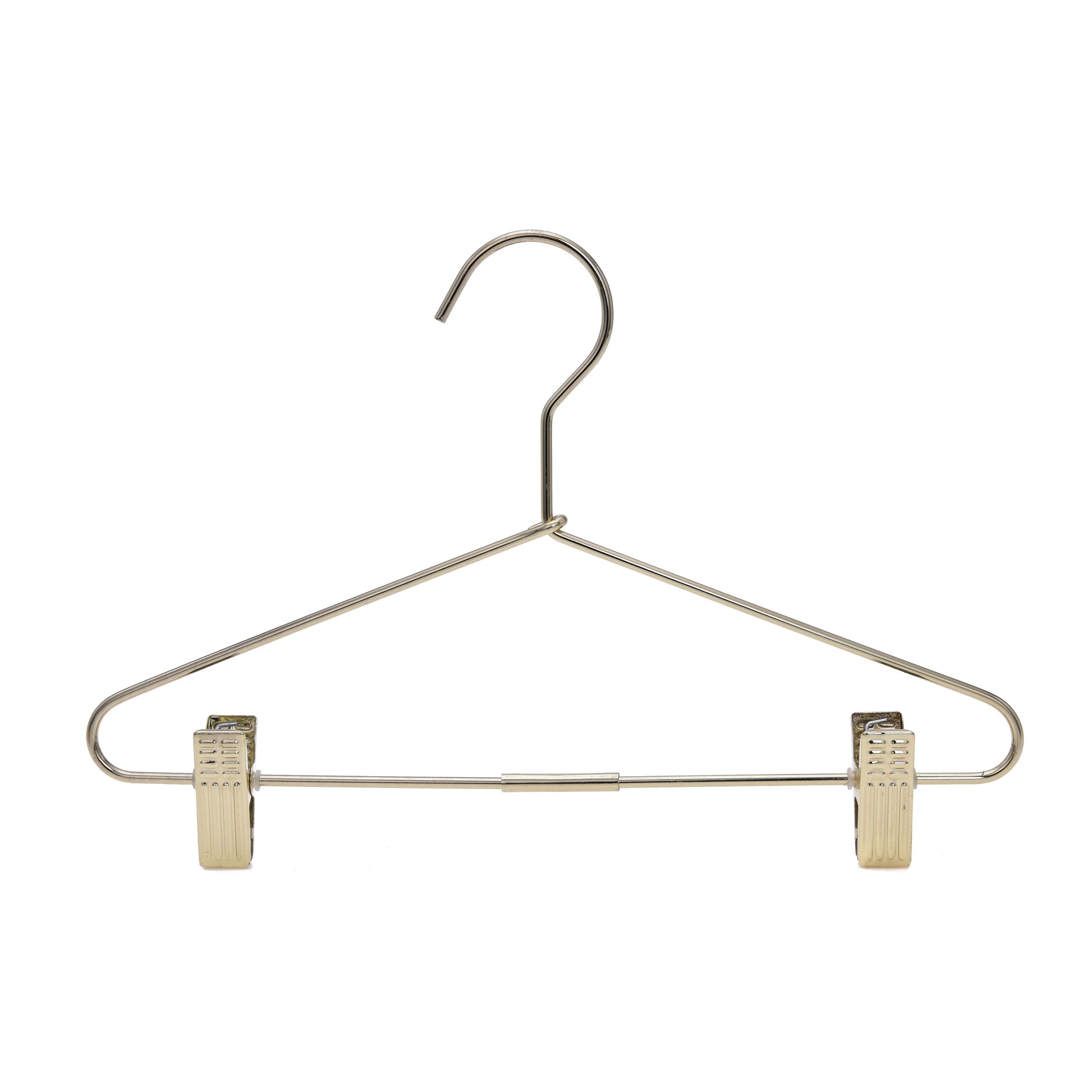 M072 - Gold Hangers Heavy Duty with Clips - 60 Hangers