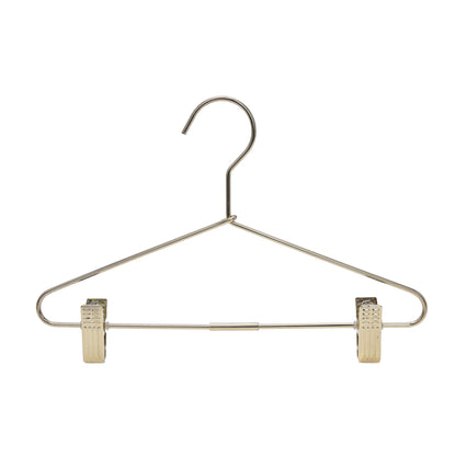 M072 - Gold Hangers Heavy Duty with Clips - 60 Hangers