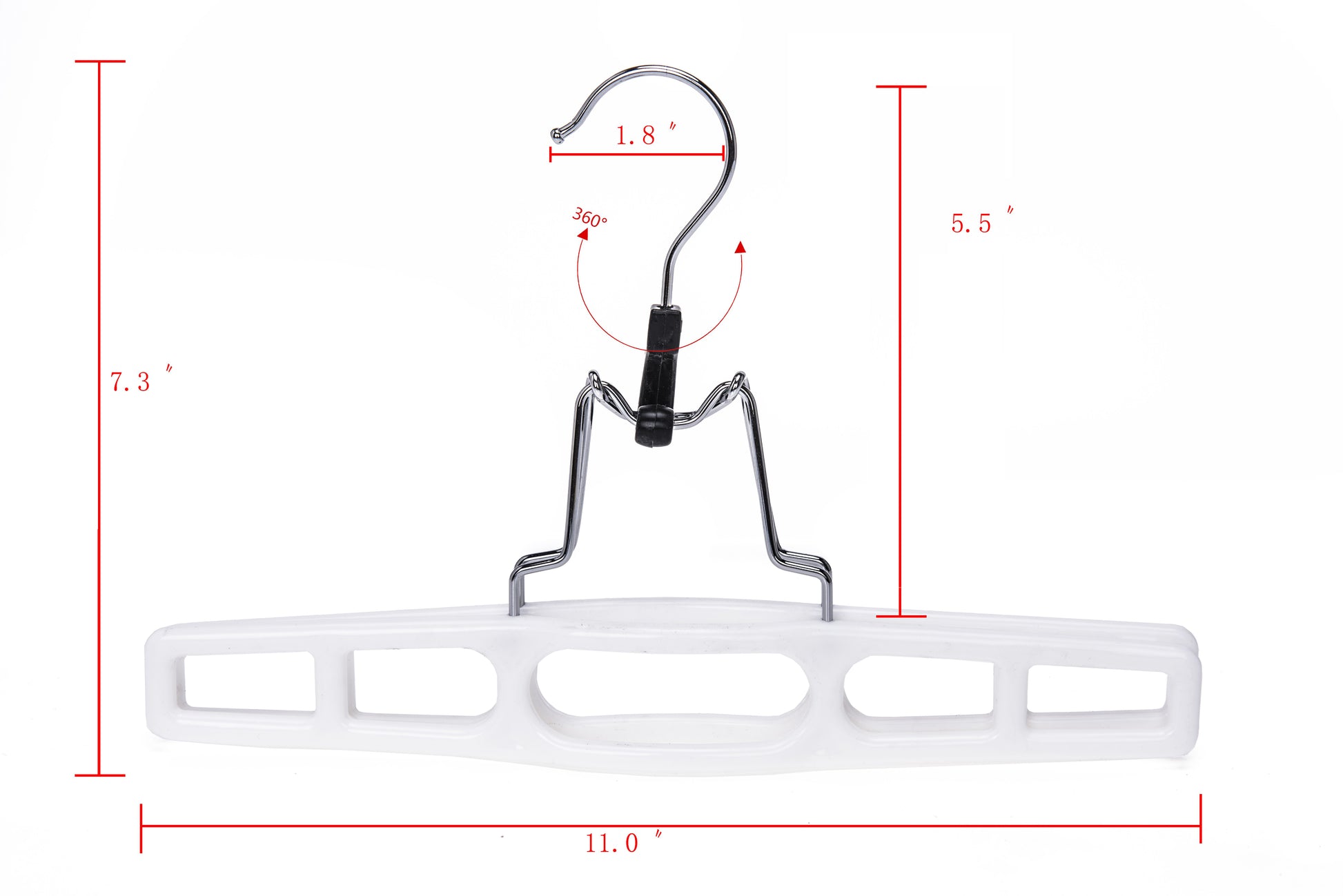 P032 - Plastic Heavy-Duty Skirt Blouse Hanger - 60 Hangers
