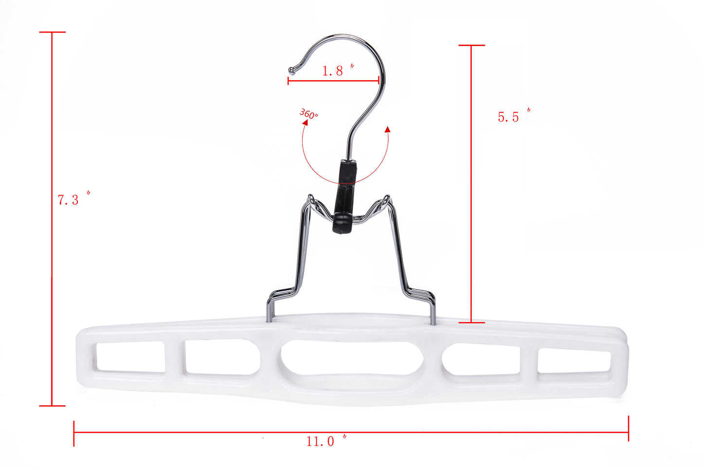 P032-10 - Plastic Heavy-Duty Skirt Blouse Hanger - 80 Hangers