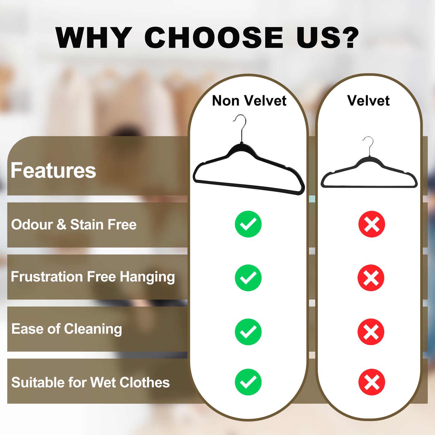 PL010 - Space saving Plastic Shirt Hangers - White - 200 Hangers