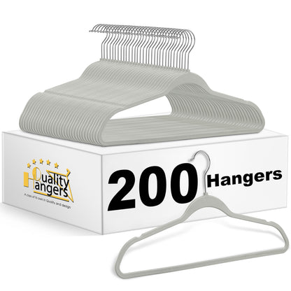 PL020 - Plastic Shirt Hangers Heavy Duty - Gary - 200 Hangers