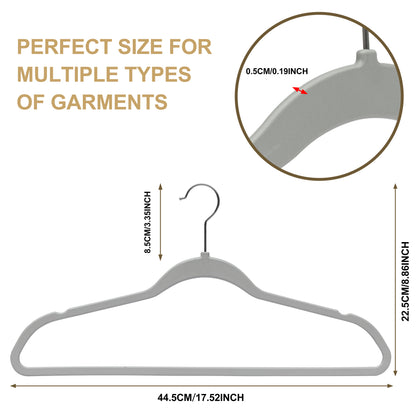 PL020 - Plastic Shirt Hangers Heavy Duty - Gary - 200 Hangers