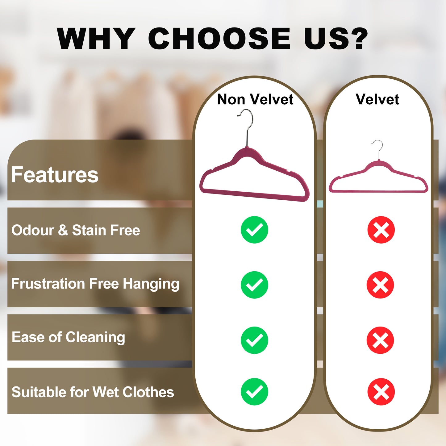 PL036 - 13.5" Kids Plastic Shirt Hangers - Raspberry - 240 Hangers